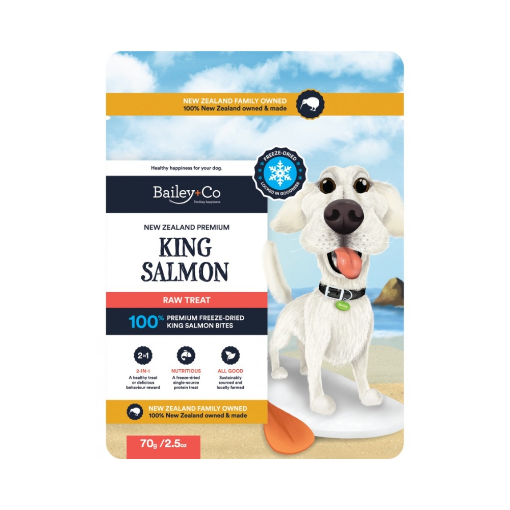 Bailey+co Dog 70g Freeze Dried Salmon Dog Treats
