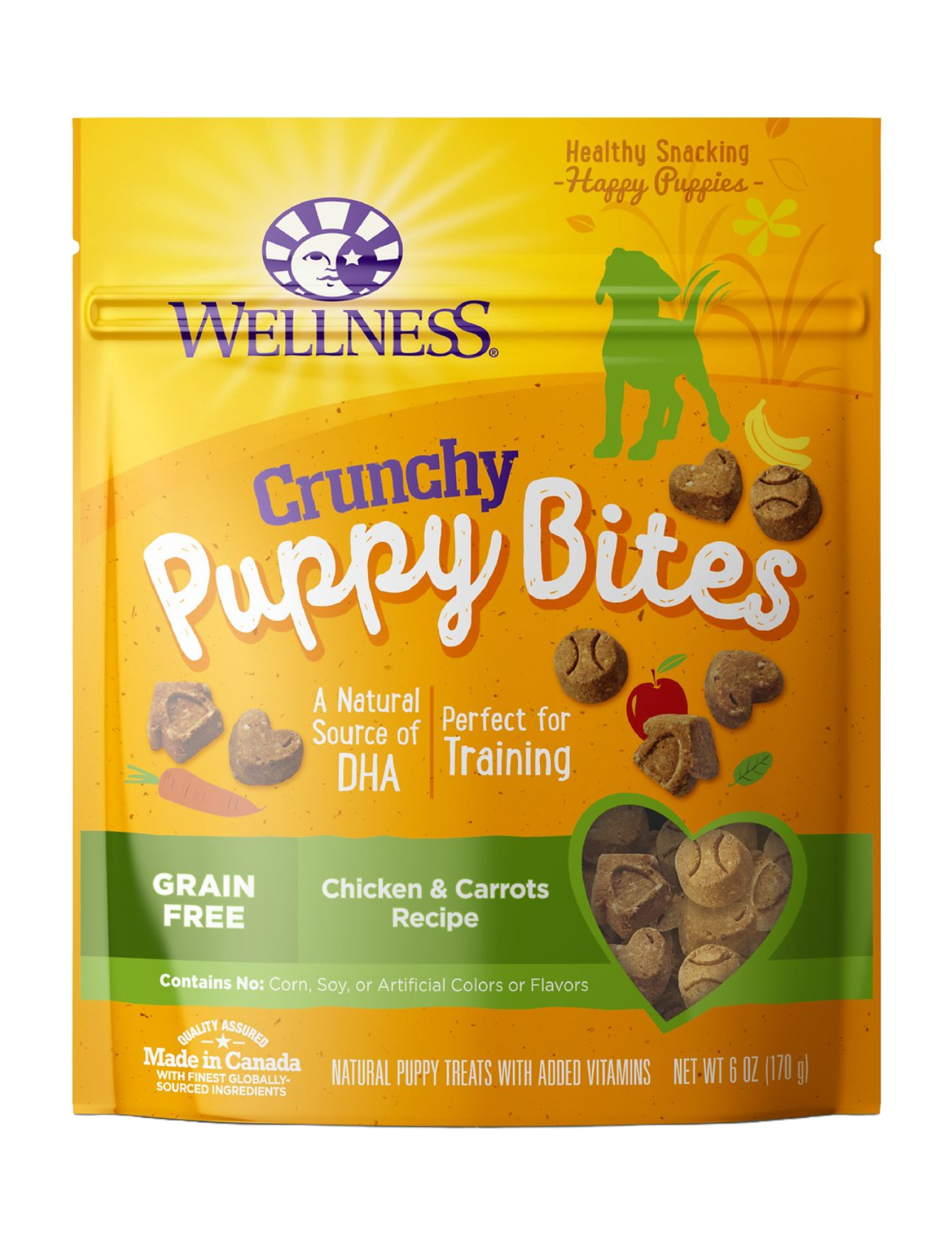 Wellness Puppy Bites Crunchy Chicken & Carrots Dog Treats 170g