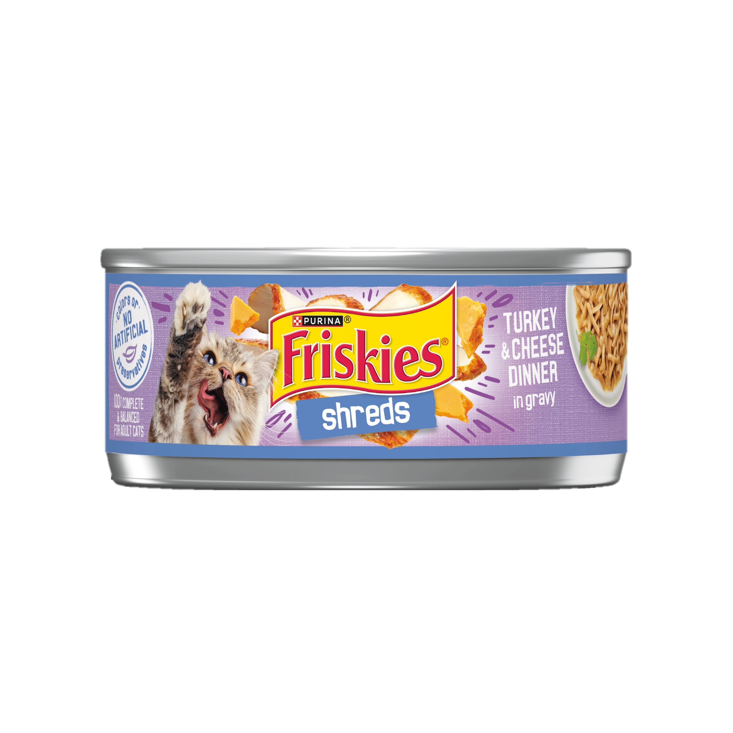 Friskies Cat 156g Turkey & Cheese Dinner Wet Cat Food