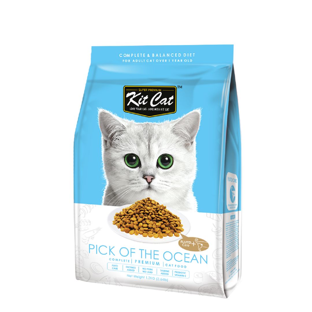 Kit Cat 15kg Premium Pick Of The Ocean Dry Cat Food