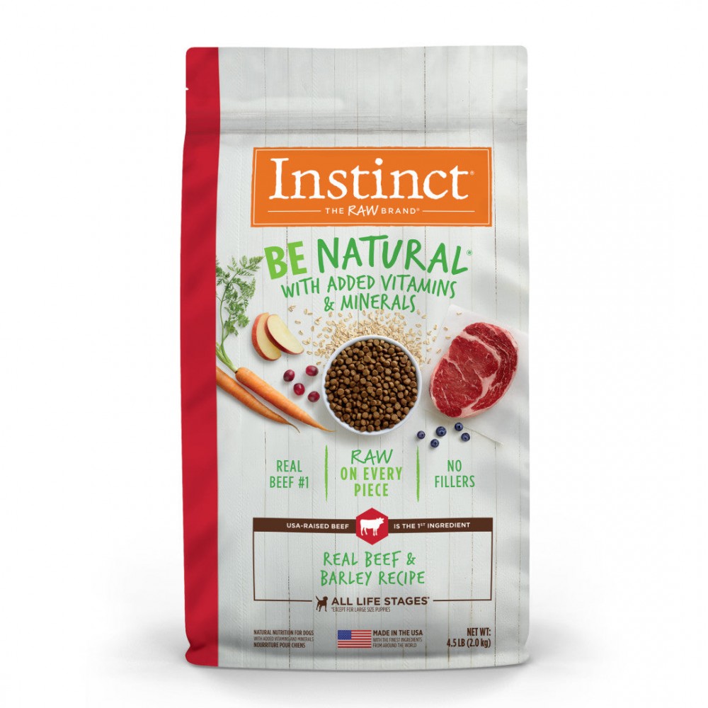 Instinct Dog Be Natural 25lb Real Beef & Barley Recipe Dry Dog Food