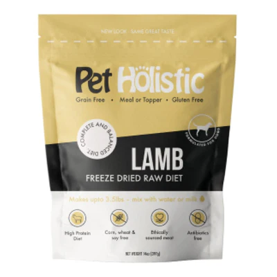 Pet Holistic Freeze Dried Canine Lamb Raw Diet 14oz