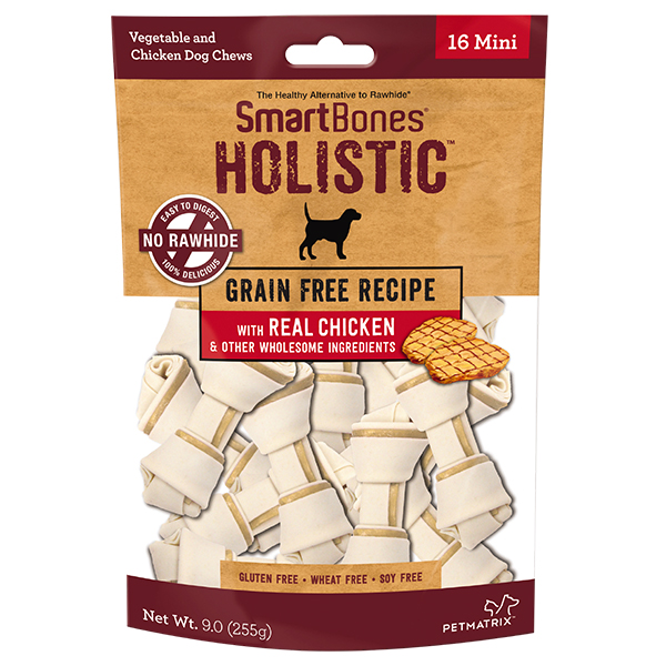 Smartbones Dog 16pcs Mini Holistic Classic Chicken Bone Chews Dog Treat