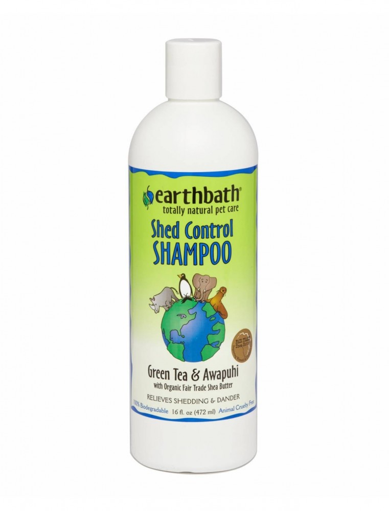 Earthbath Shed Control Green Tea & Awapuhi Shampoo For Pets 3.8 Ltr