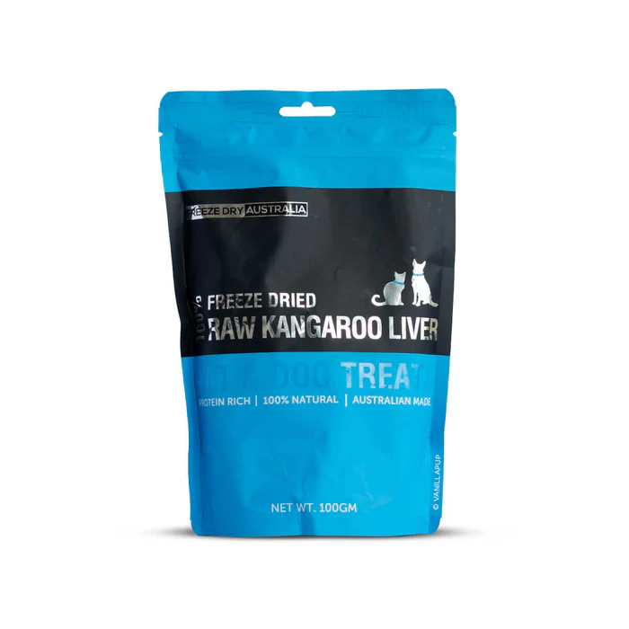 Freeze Dry Australia 100g Kangaroo Liver Freeze Dried Dog & Cat Treats