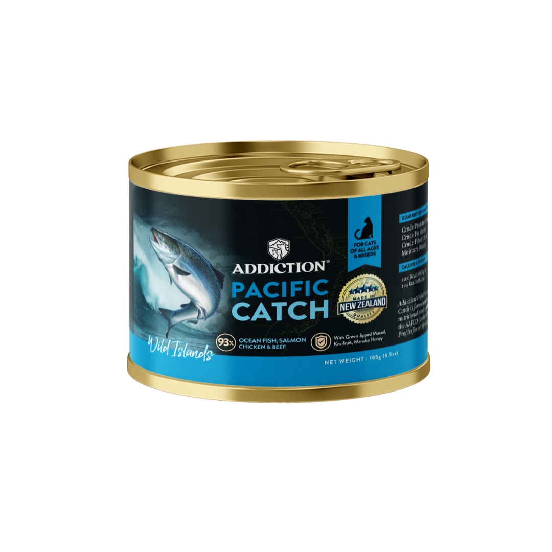 Addiction Cat Wild Islands 185g Pacific Catch Grain Free Wet Canned Cat Food