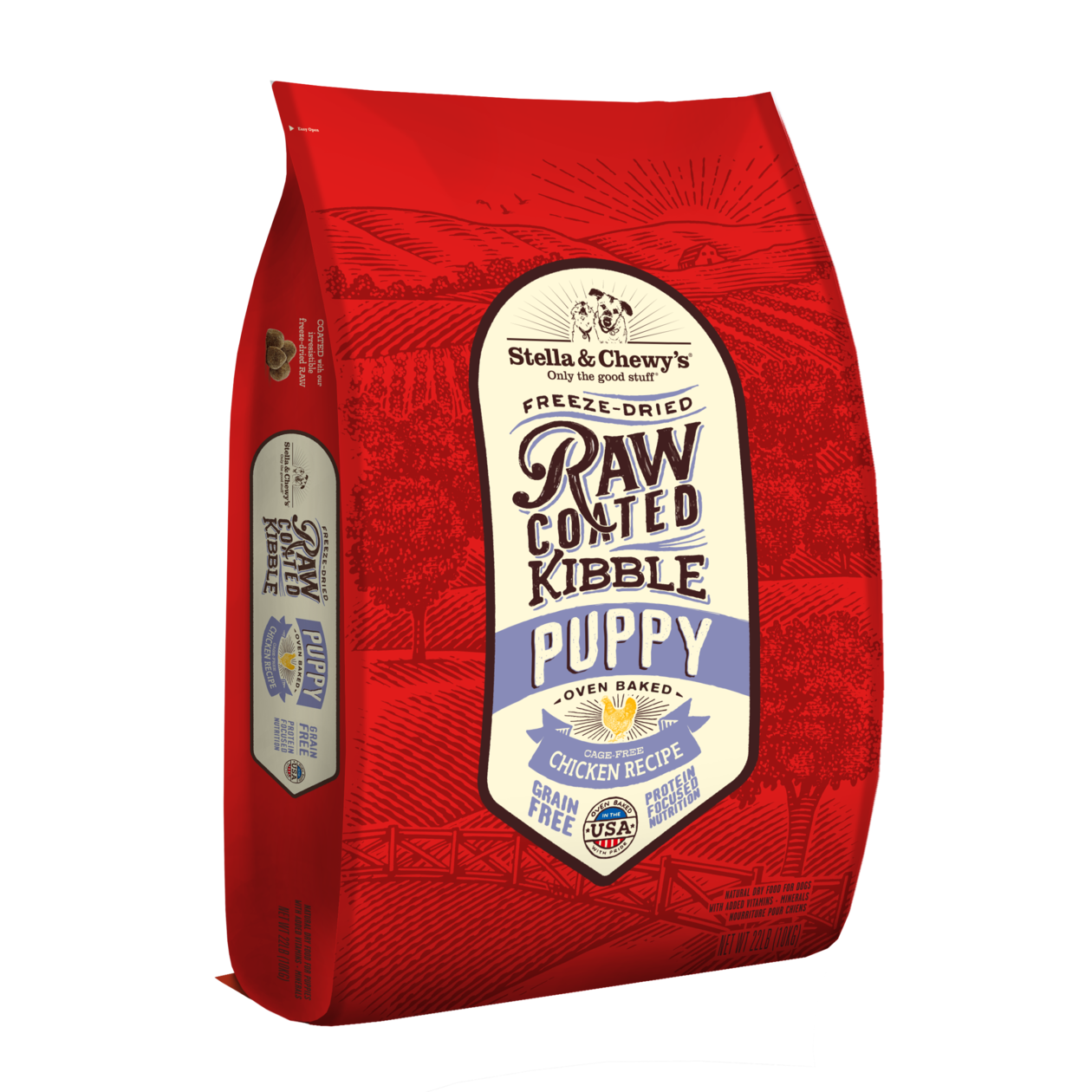 Stella & Chewy's Dog 10kg (22lb) Freeze Dried Raw Coated Kibble (puppy Chicken) Dry Dog Food