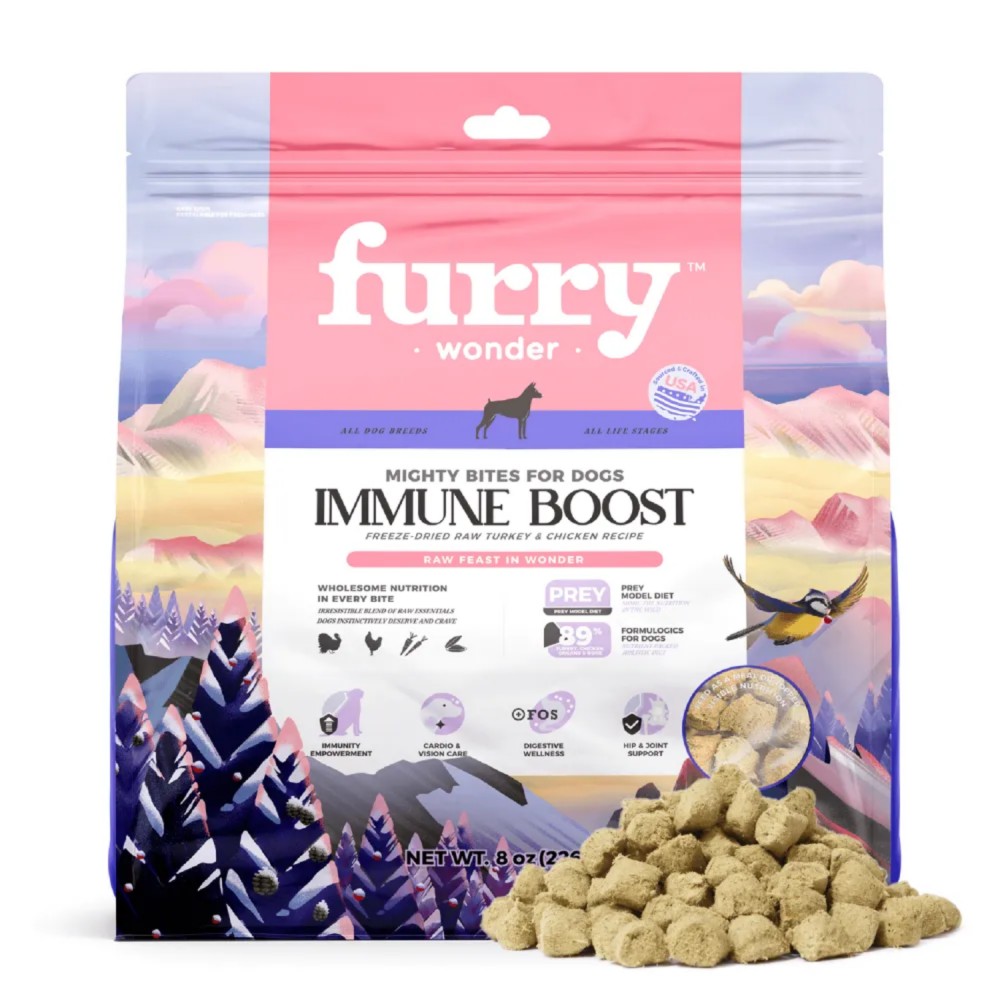 Furry Wonder Immune Boost Freeze-dried Raw Recipe For Dogs 50g (trial Pack)
