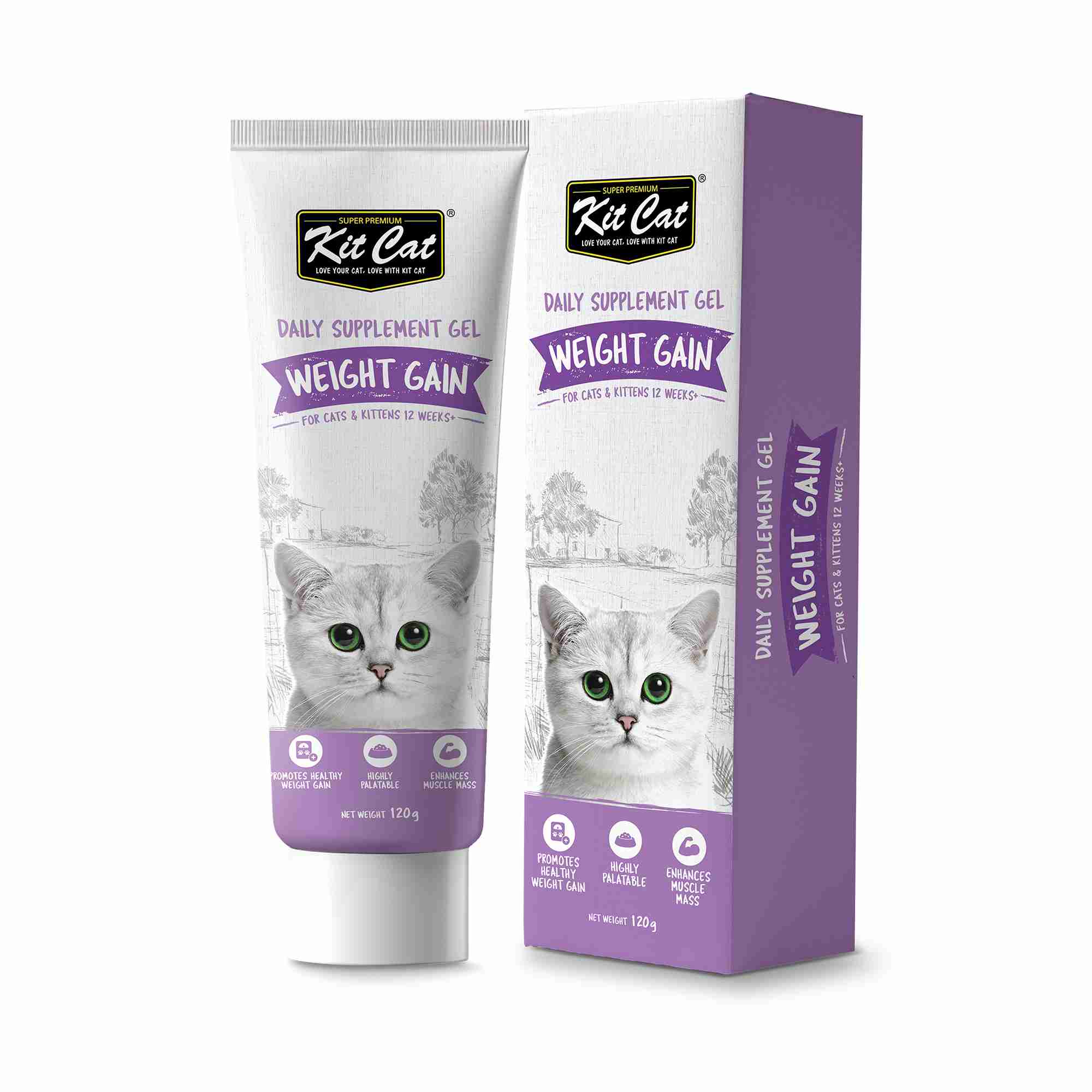 Kit Cat 120g Daily Nutritional Supplement Gel Weight Gain For Cats & Kittens