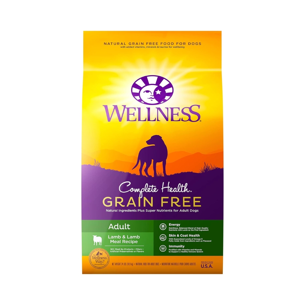 Wellness Dog 10.9kg (24lb) Complete Health Grain Free Lamb & Lamb Meal Dry Dog Food