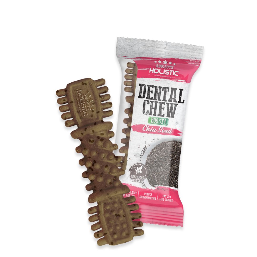 Absolute Holistic Dog 4'' (25g) Dental Chew Boost Chia Seed Dog Treat