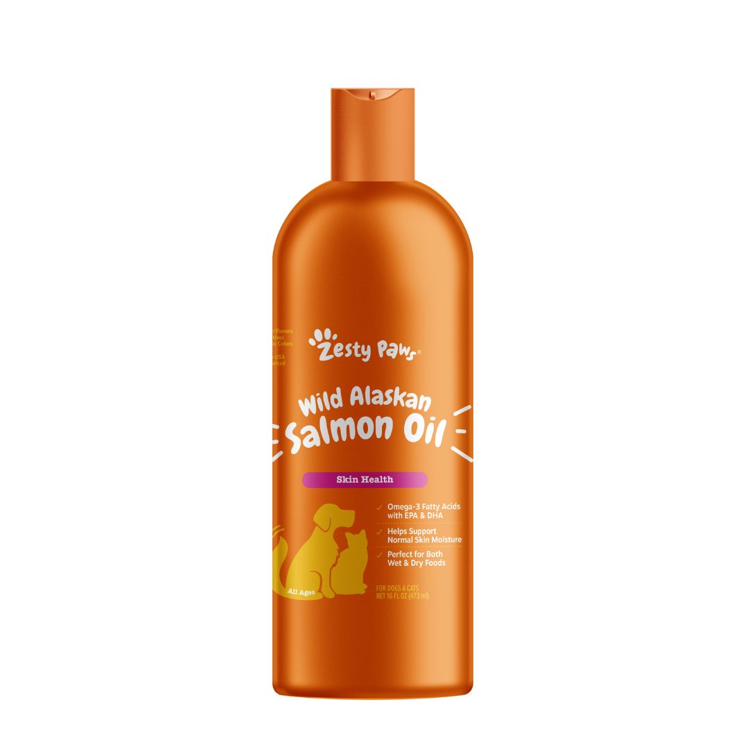 Zesty Paws 473ml Wild Alaskan Salmon Oil For Dog & Cat