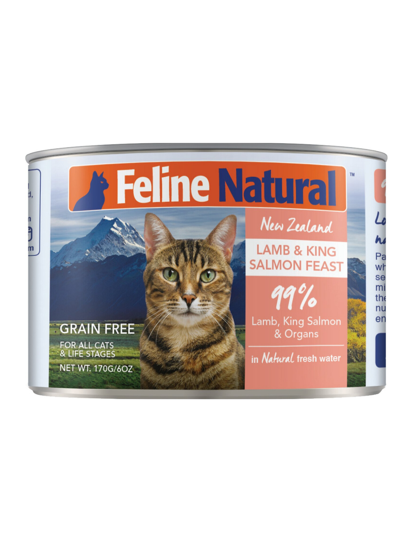 Feline Natural Lamb & Salmon Cat Wet Food 170g