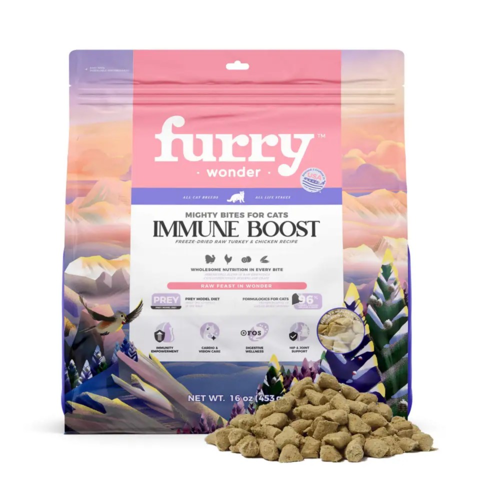 Furry Wonder Immune Boost Freeze-dried Raw Turkey & Chicken Recipe For Cats 8oz (226g)