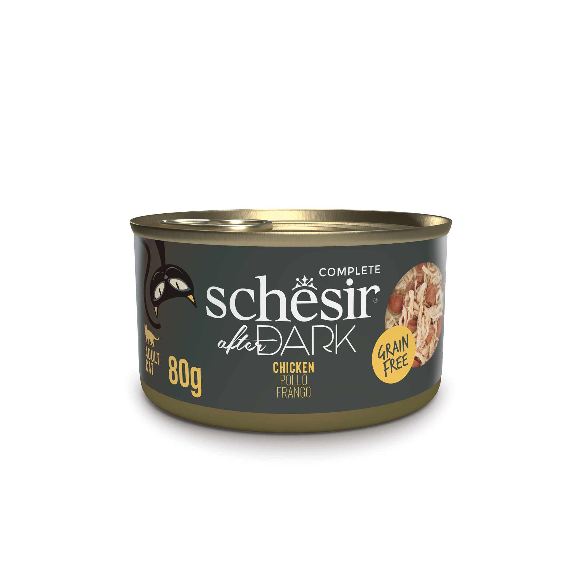 Schesir Cat 80g After Dark Wholefood Chicken Wet Cat Food