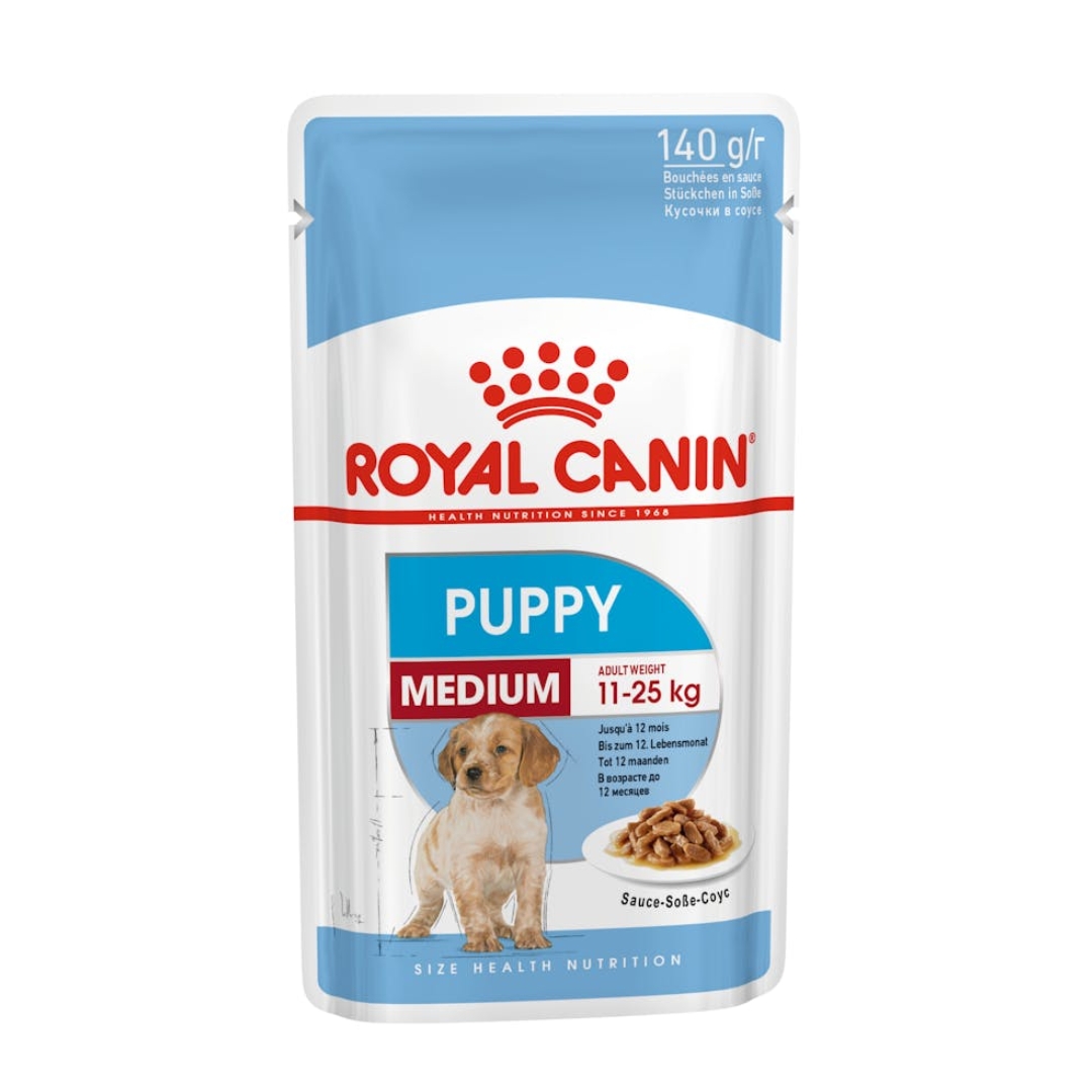 Royal Canin Dog Pouch 140g Medium Puppy Wet Dog Food