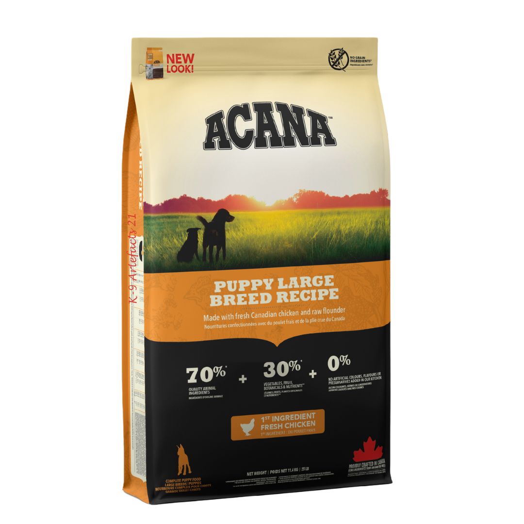 Acana Dog Heritage Freeze-dried Coated 11.4kg Puppy Large Breed Dry Dog Food