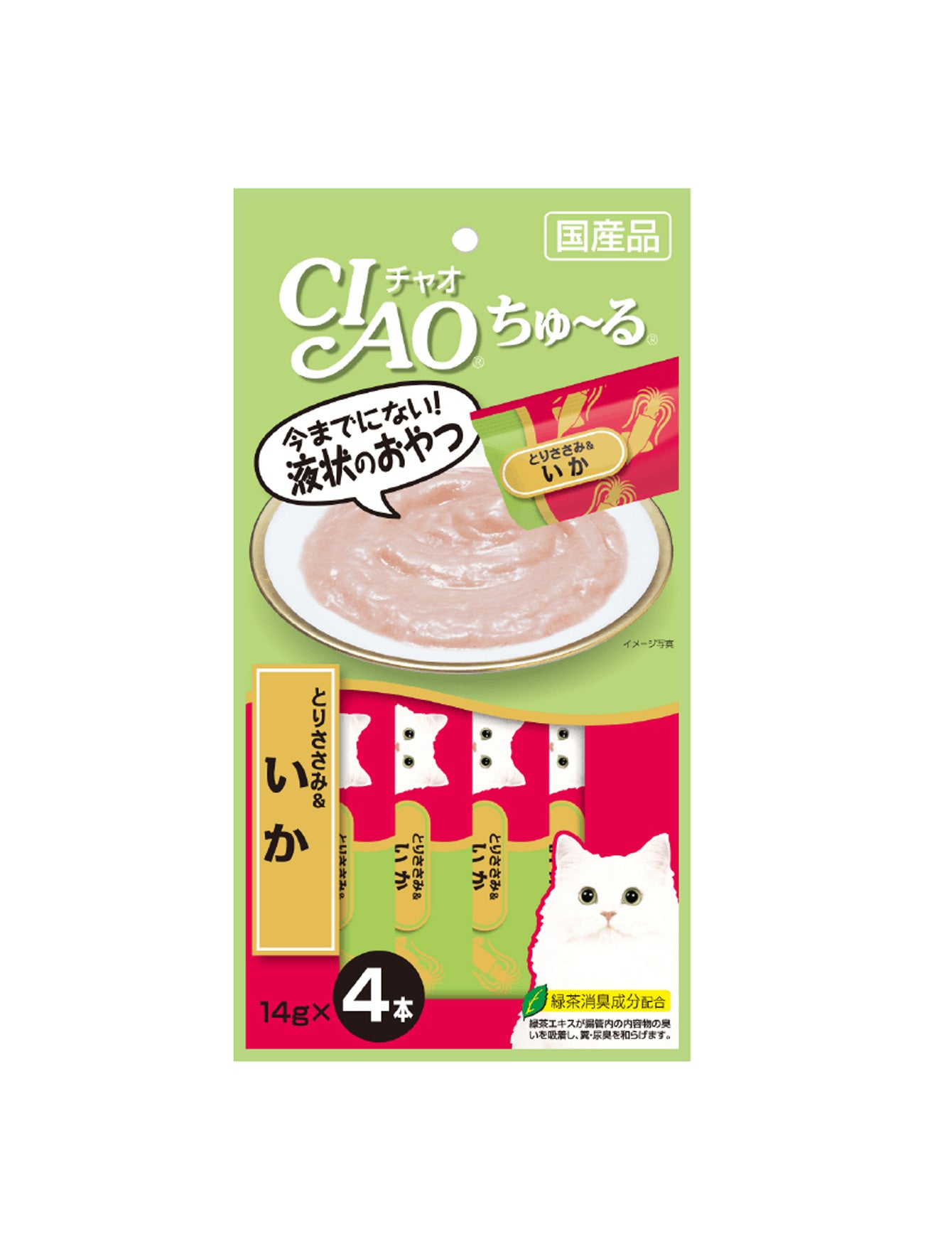 Ciao Churu 14gx4 Chicken Fillet & Squid Cat Treat