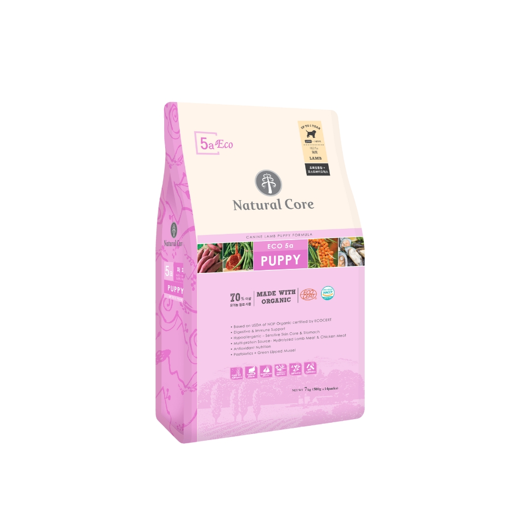 Natural Core Dog 7kg Eco 5 Organic Lamb Puppy Formula Dry Dog Food