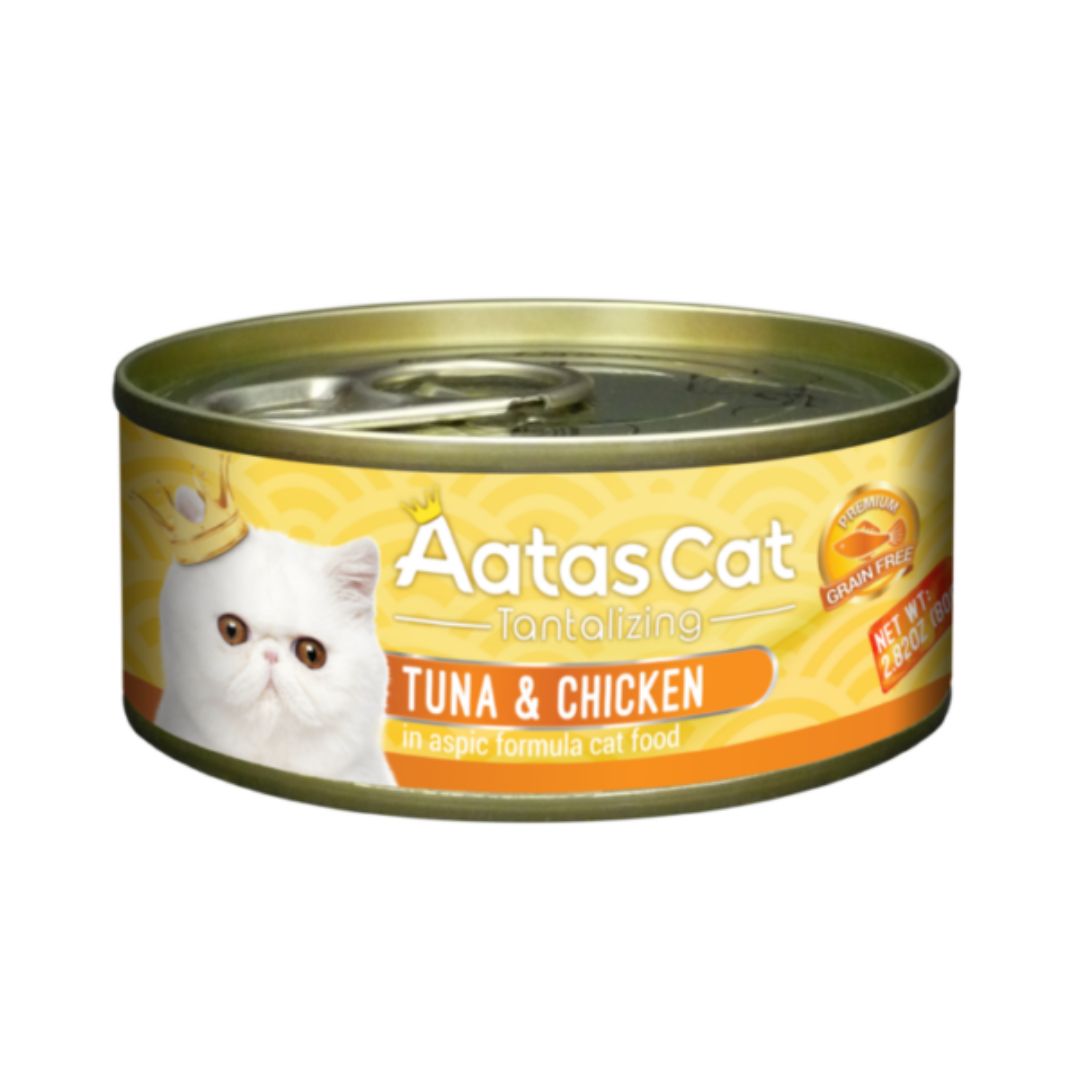 Aatas Cat 80g Tantalizing Tuna & Chicken In Aspic Cat Wet Canned Food