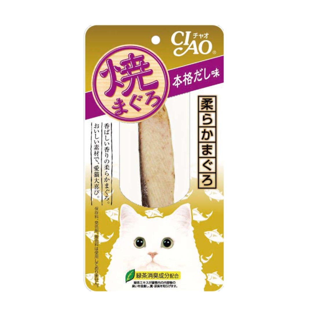 Ciao Grilled 15g Tuna Dried Bonito With Seaweed Powder Cat Treat