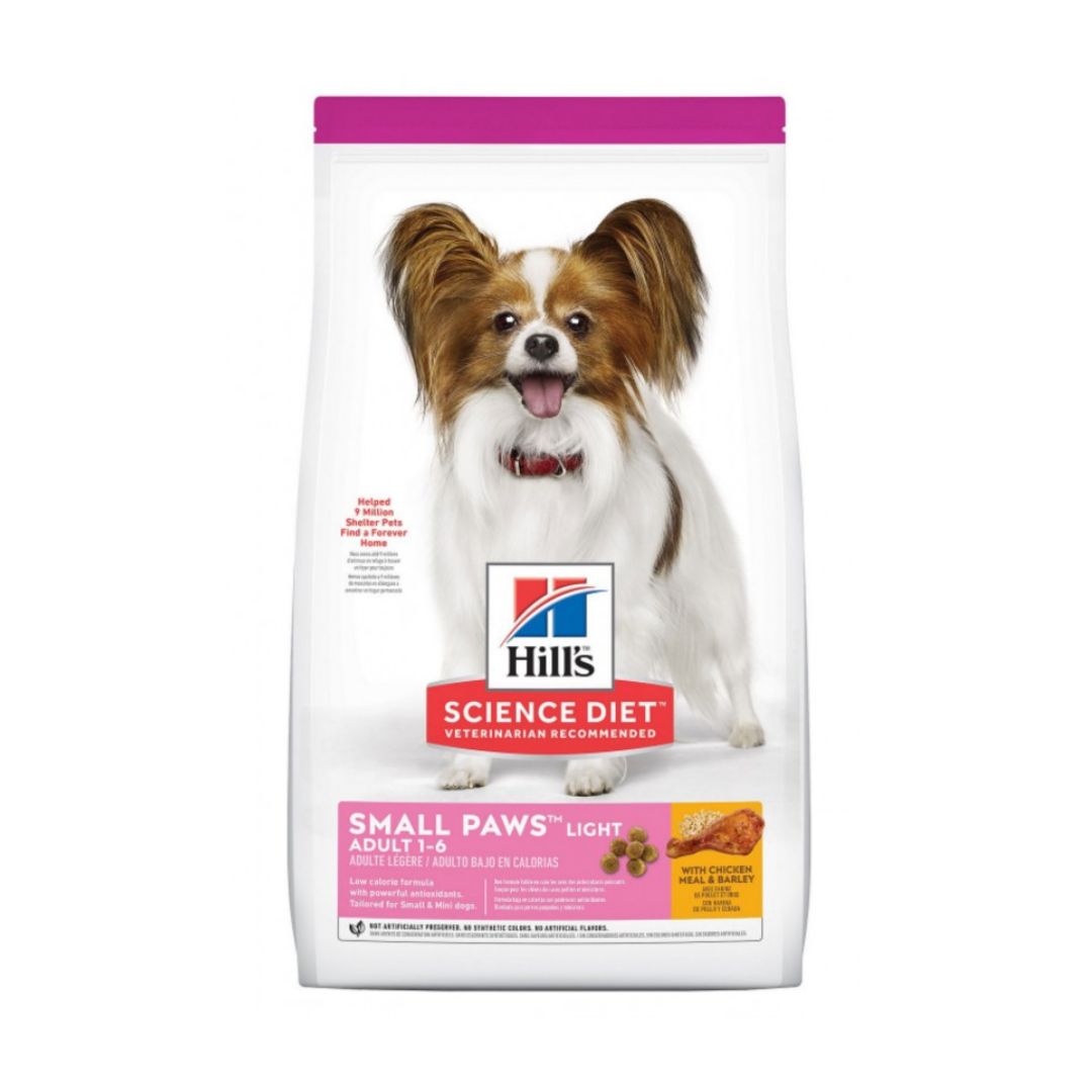 (exp: Mar'25) Hill's Science Diet Canine Adult Light Small Paws With Chicken Meal & Barley 1.5kg Dry Dog Food