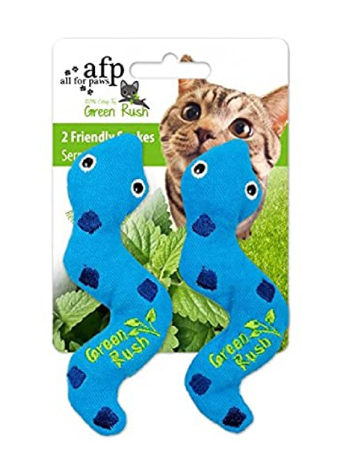 Afp Green Rush Silly Snakes Catnip Cat Toy