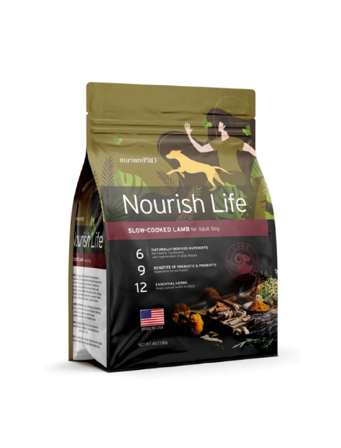 Nurture Pro Dog Nourish Life 11.8kg Slow-cooked Lamb For Adult Dog Dry Dog Food