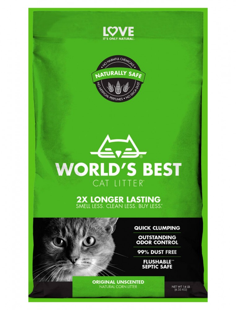 World's Best Cat Litter 28lb/12.7kg Clumping Formula Cat Litter