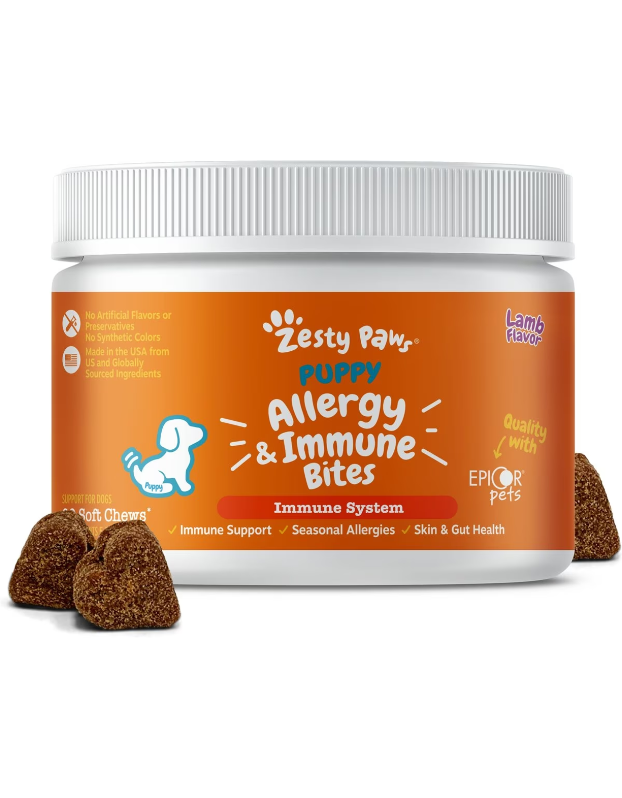 Zesty Paws 90ct Aller Immune Bites For Puppies