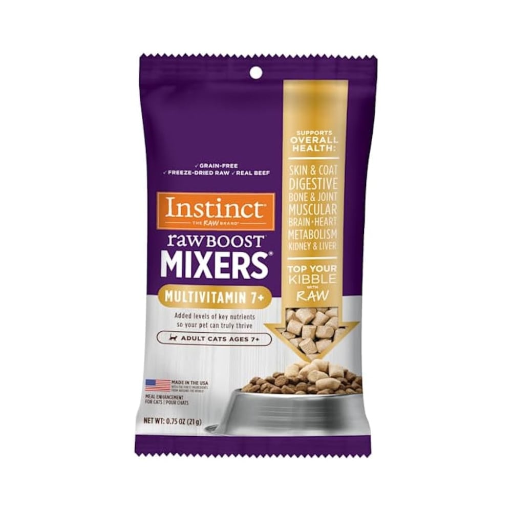 Instinct Cat 0.75oz Raw Boost Mixers Freeze Dried Adult 7+ Multivitamin Cat Food Topper