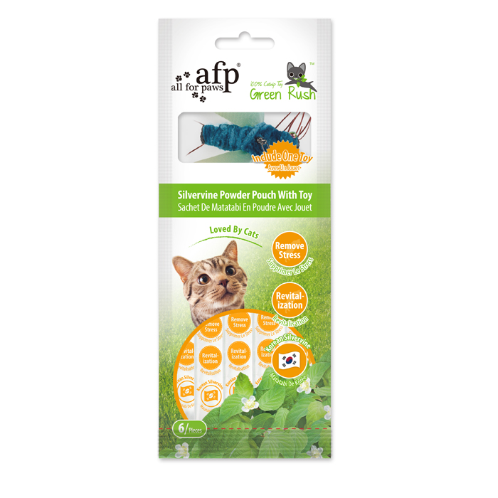 Afp Green Rush Silvervine Powder Pouch With Toy