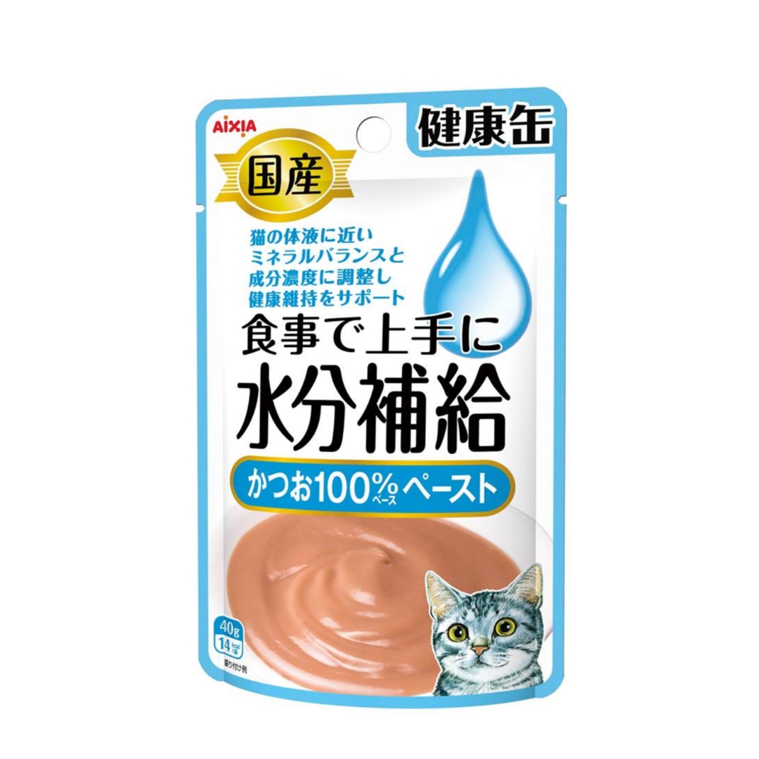 Aixia Kenko Pouch 40g Water Supplement Skipjack Tuna Paste Wet Cat Food (kzj7)