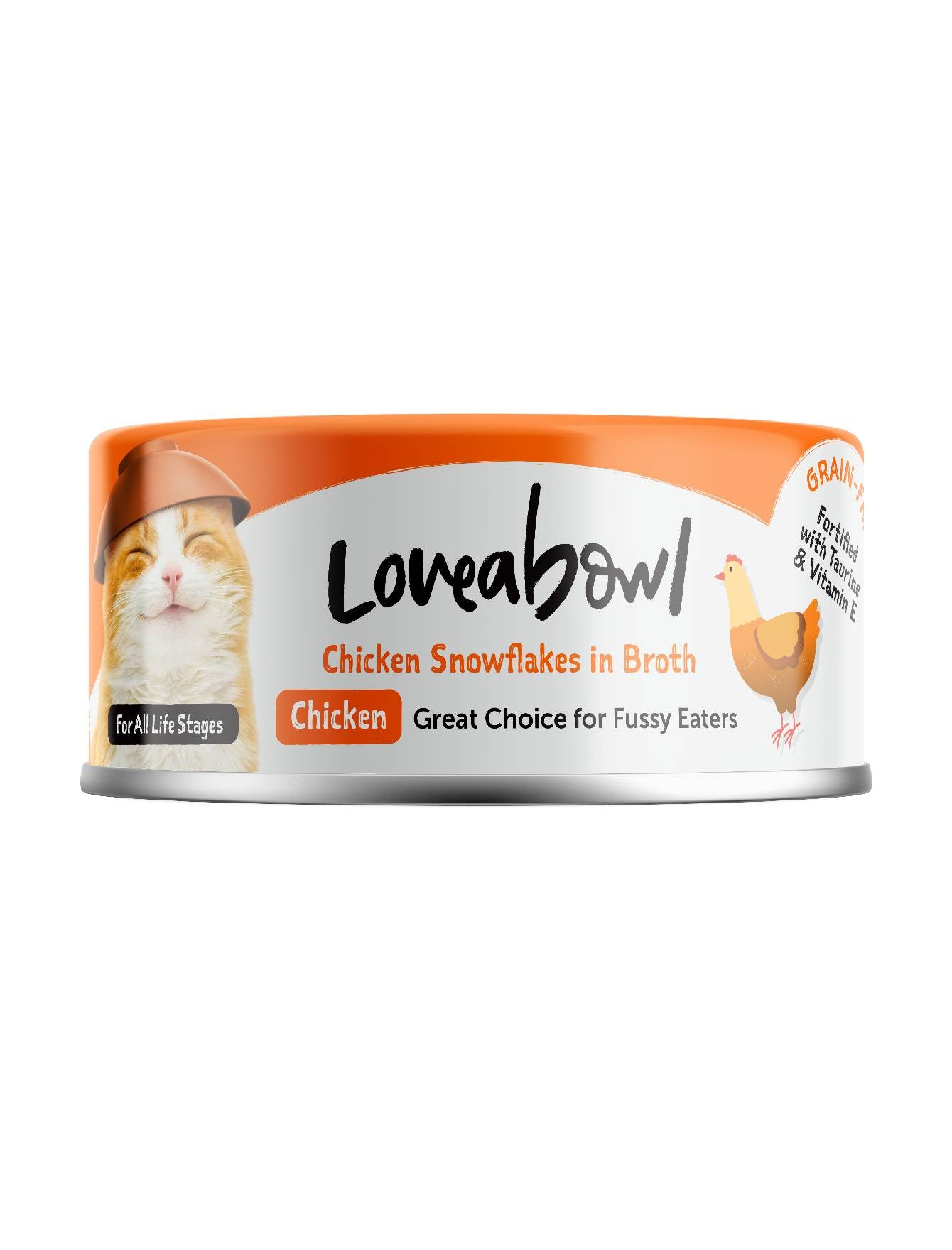 Loveabowl Cat 70g Chicken Snowflakes In Broth Cat Wet Canned Food