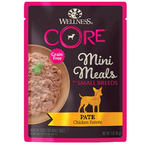 Wellness Core Small Breed Mini Meals - Pate Chicken Wet Dog Food 85g
