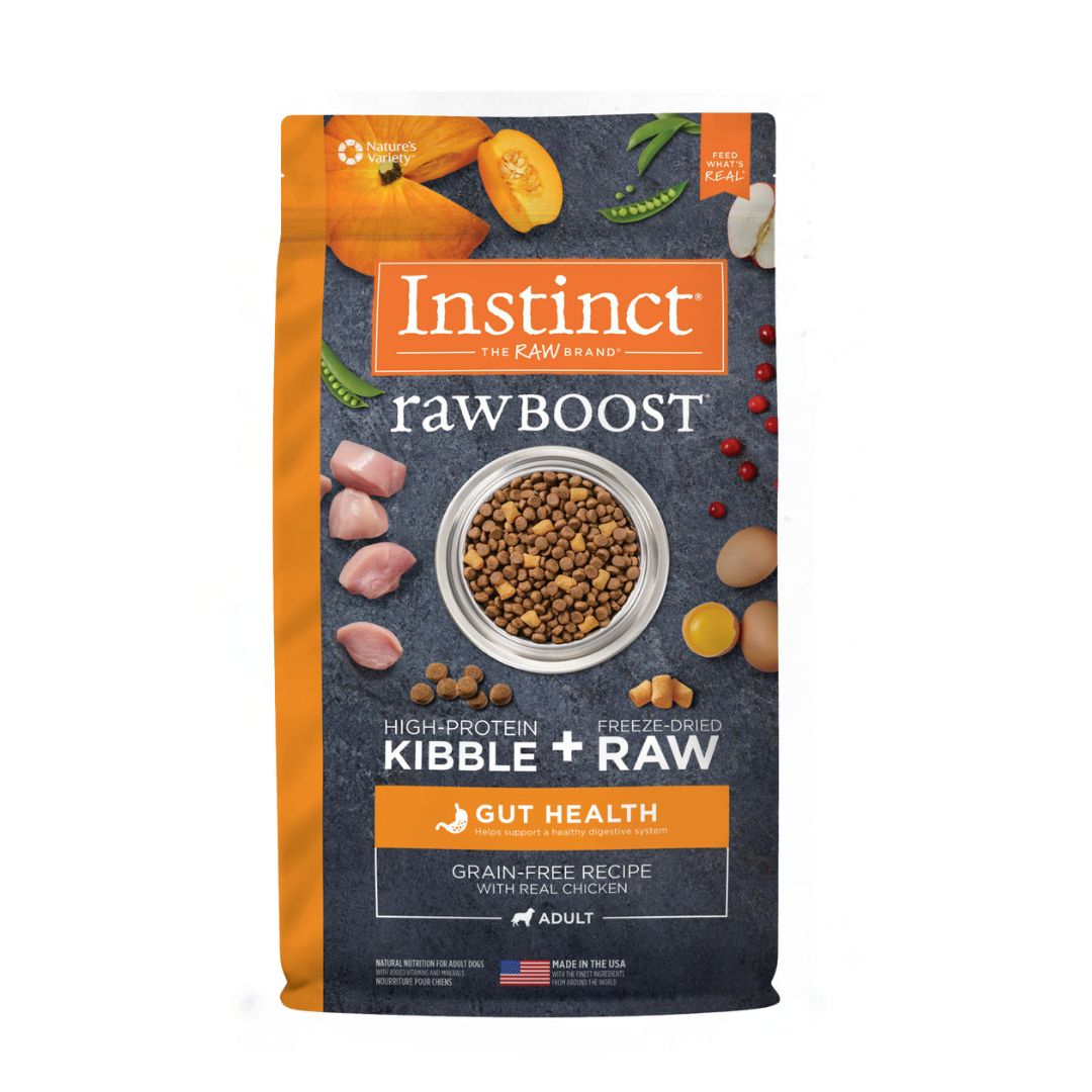 Instinct Dog Raw Boost 18lb Gut Health Grain Free Recipe With Real Chicken Dry Dog Food