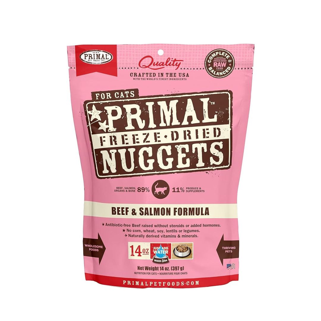 Primal Freeze dried Nuggets Feline Beef And Salmon Formula 397g Singapore s Pet Store Perromart SG PerroMart SG