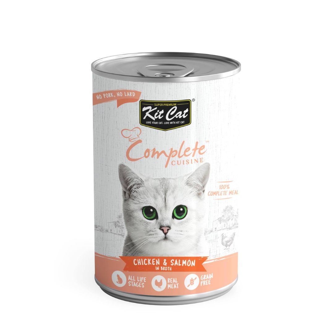 Kit Cat Complete Cuisine 150g Chicken Salmon In Broth Wet Cat Food Singapore s Pet Store Perromart SG PerroMart SG