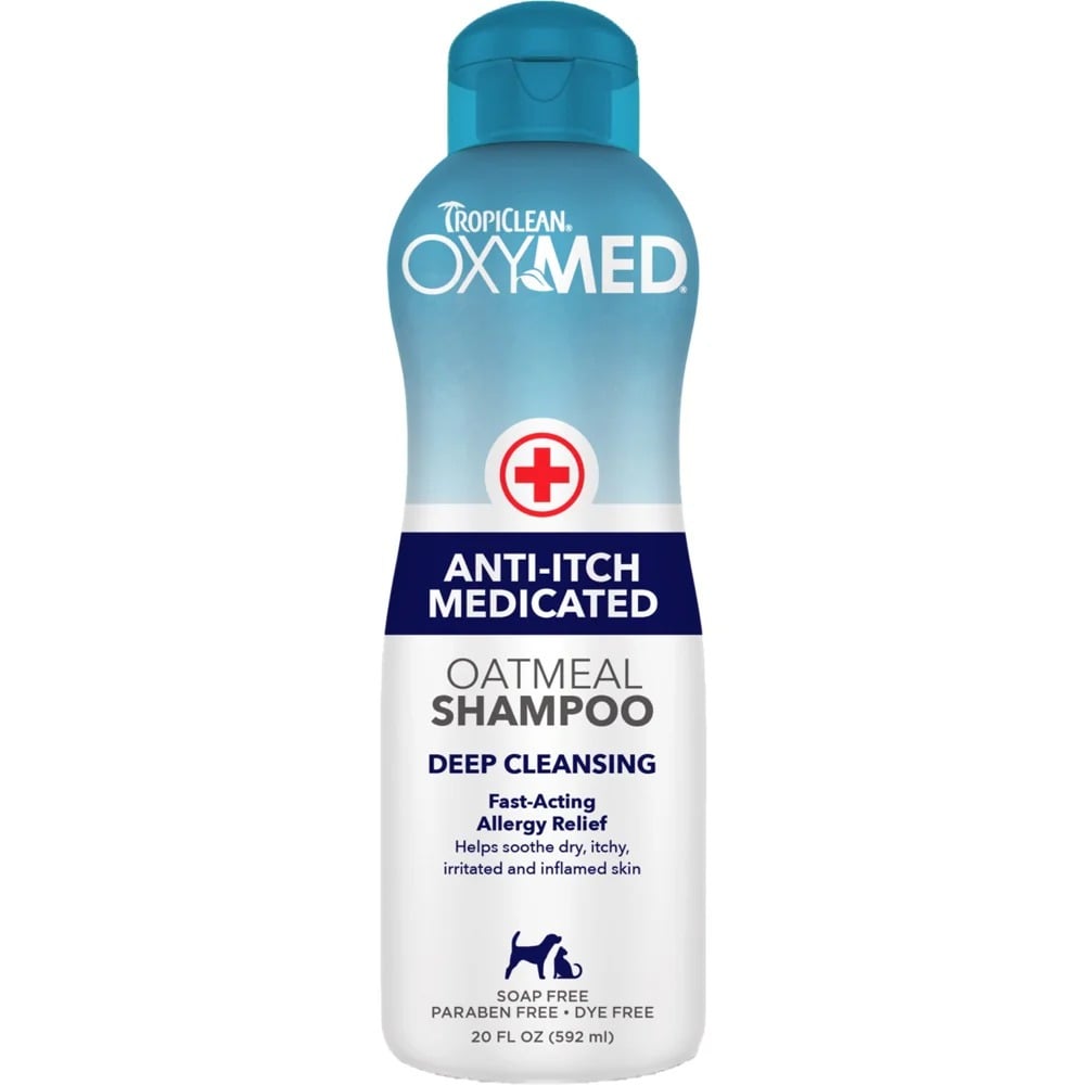 Tropiclean Oxymed 20oz (592ml) Anti-itch Medicated Shampoo For Dogs & Cats