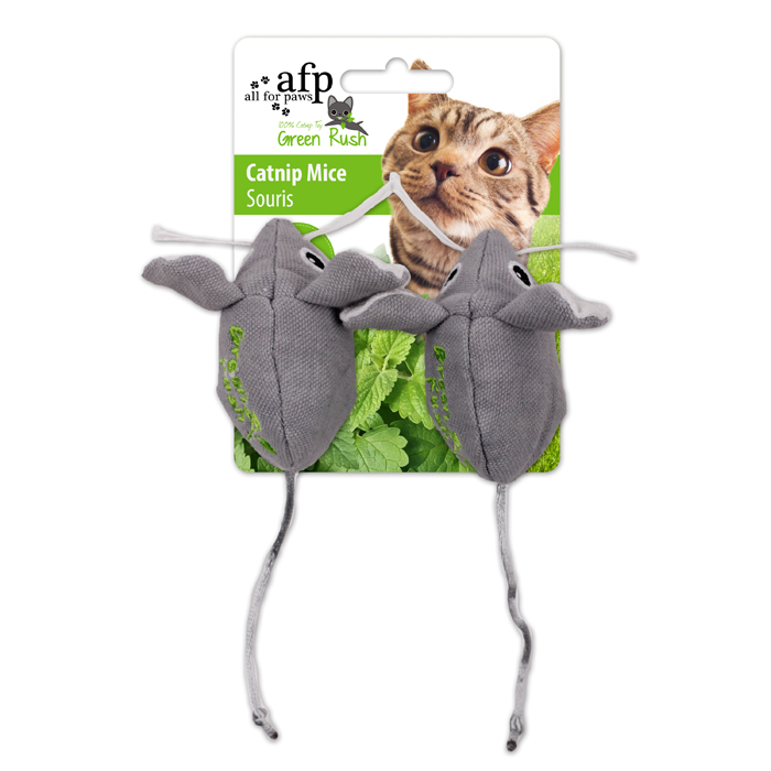 Afp Green Rush Catnip Mice Cat Toy