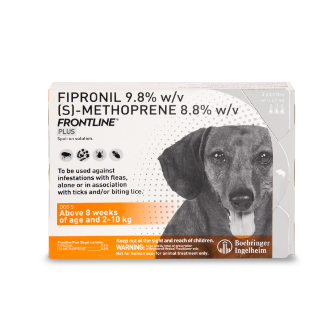 Frontline Plus Dog Spot On Small 0.67mlx3 Pipette Singapore s Pet Store Perromart SG PerroMart SG