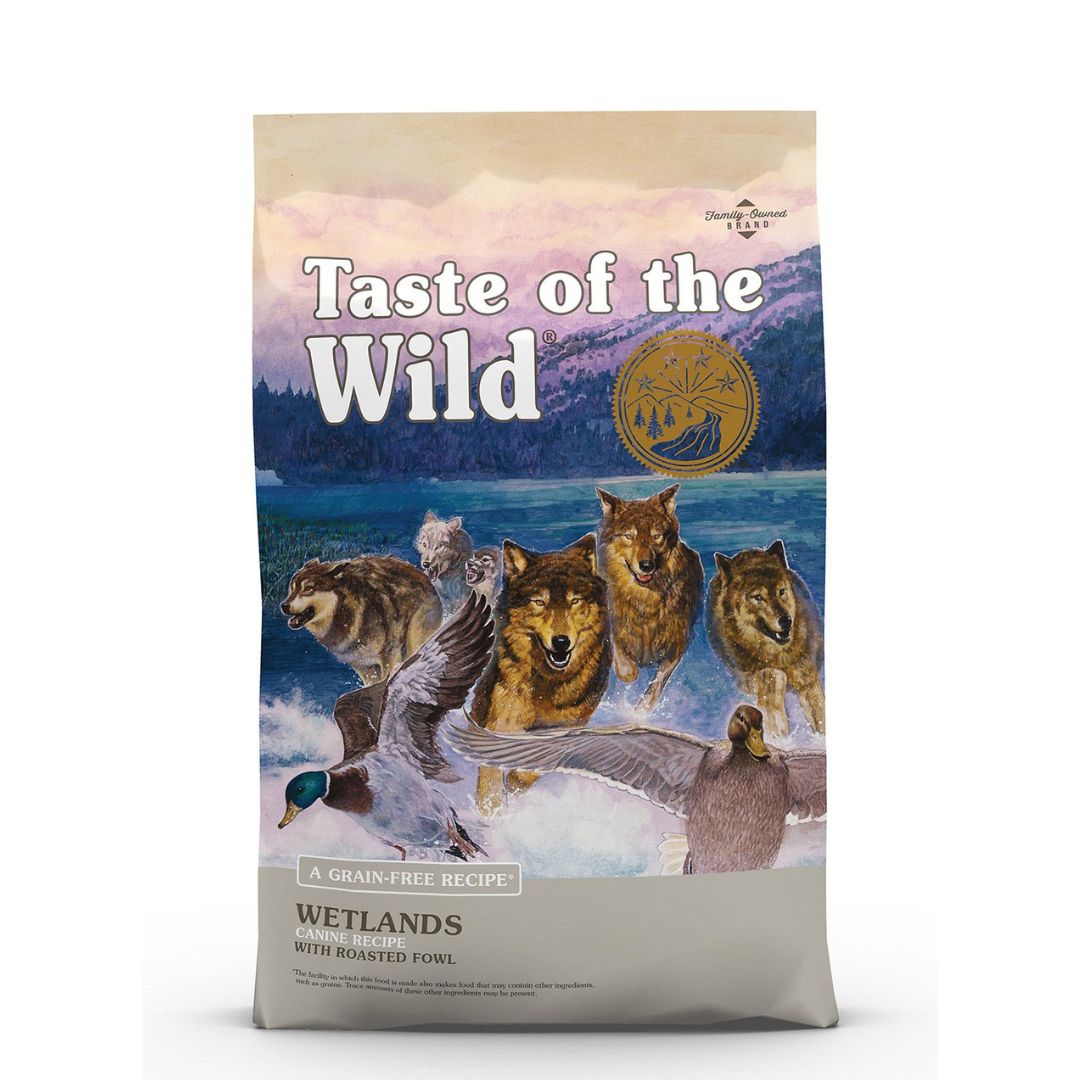 (exp: 3 Aug 2025) Taste Of The Wild Dog 2kg Wetlands Canine Roasted Fowl Dry Dog Food