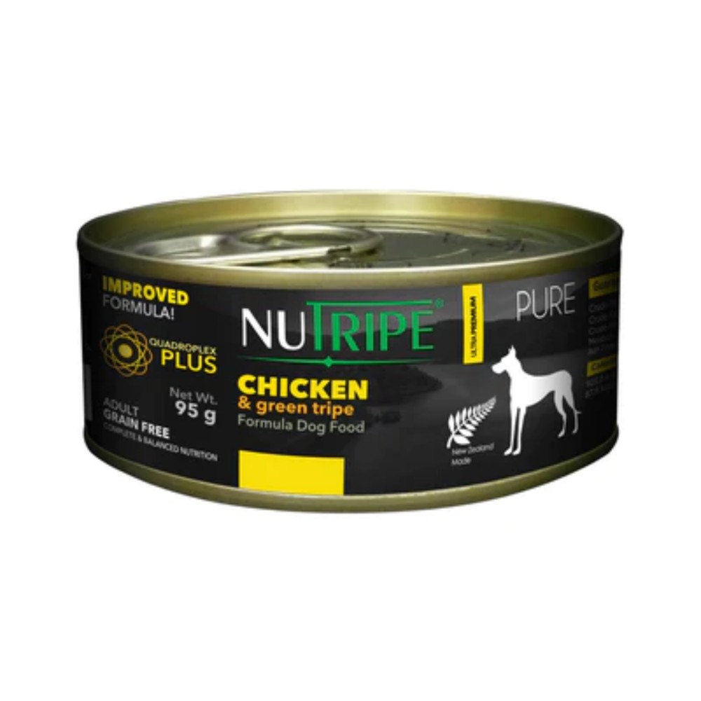 Nutripe Dog 95g Pure Chicken & Green Tripe Dog Canned Food