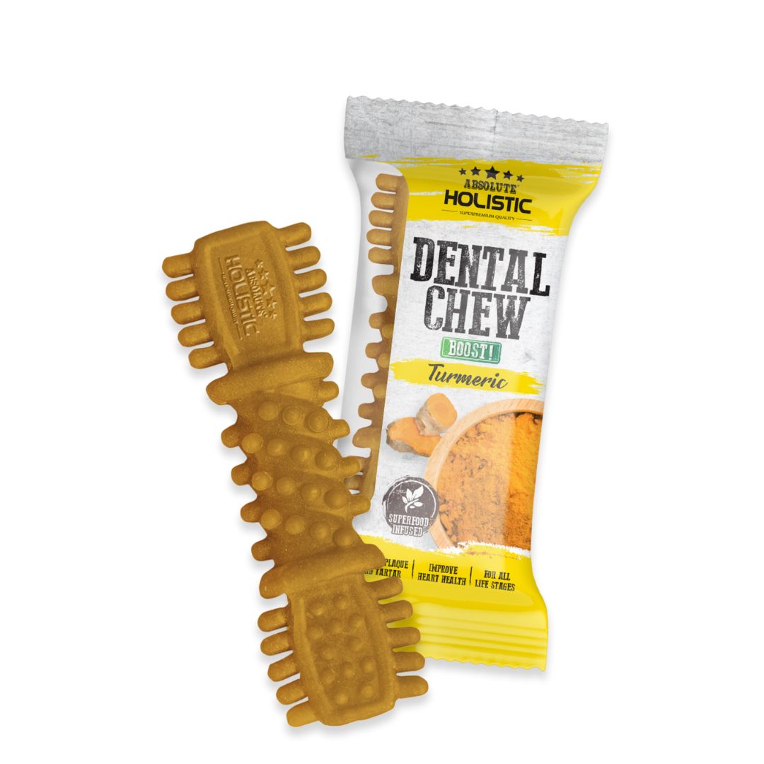Absolute Holistic Dog 25g Turmeric Boost Dental Chew Dog Treat