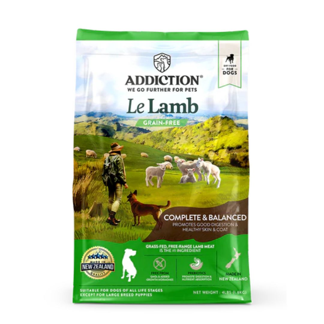Addiction Dog 1.8kg Grain Free Le Lamb Dry Dog Food