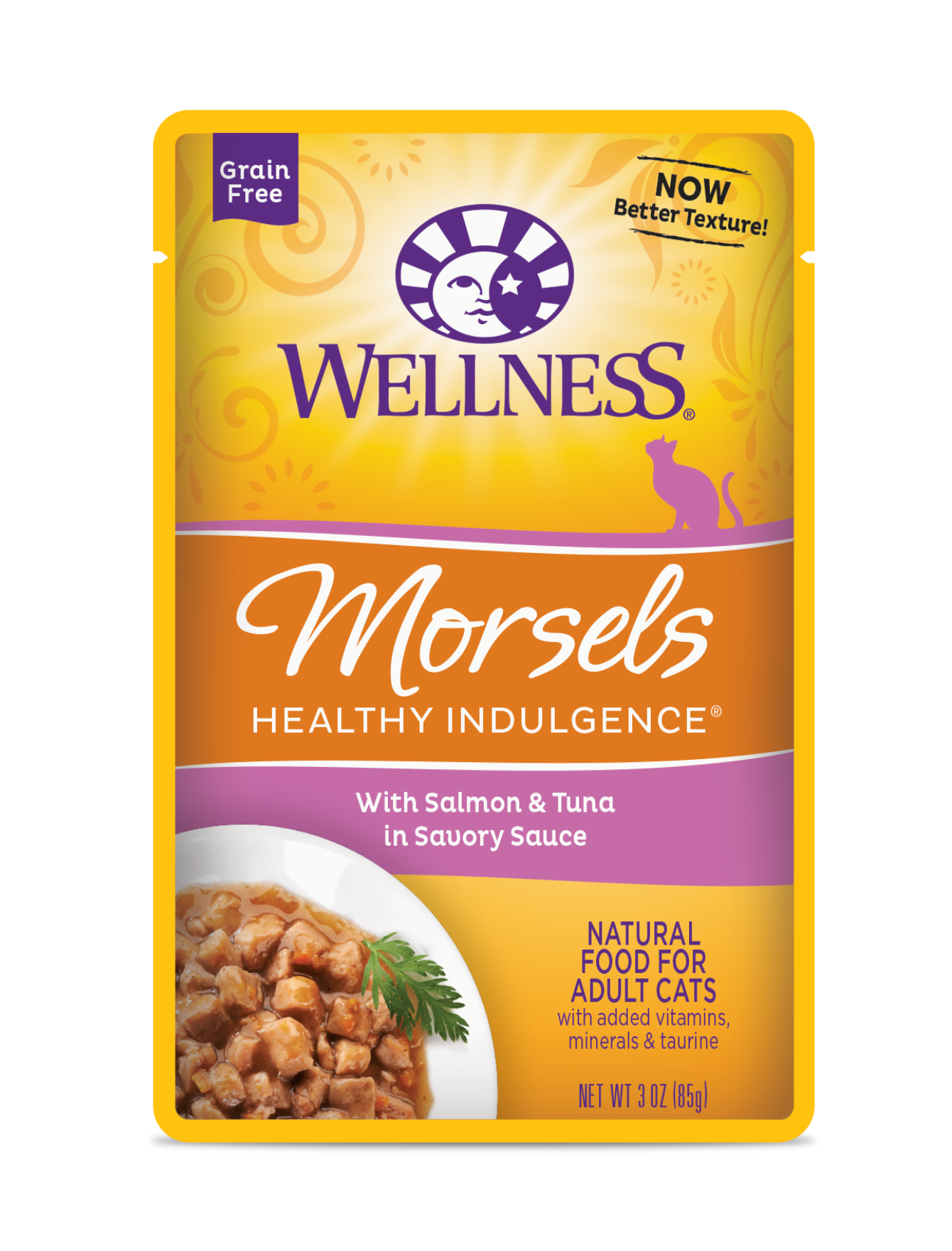 Wellness Cat 85g Healthy Indulgence Morsels Salmon & Tuna Wet Cat Food