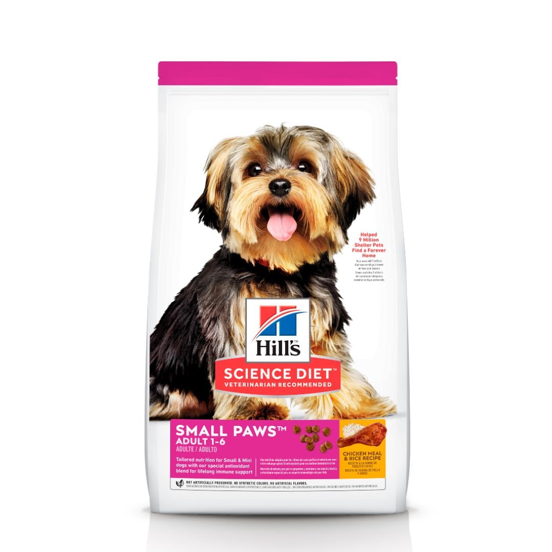 Hill's Science Diet Canine Adult Small Paws Chicken Meal & Rice Recipe 1.5kg Dry Dog Food
