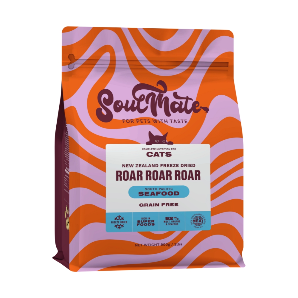 Soulmate Cat 900g Roar Roar Roar South Pacific Seafood Freeze Dried Cat Food