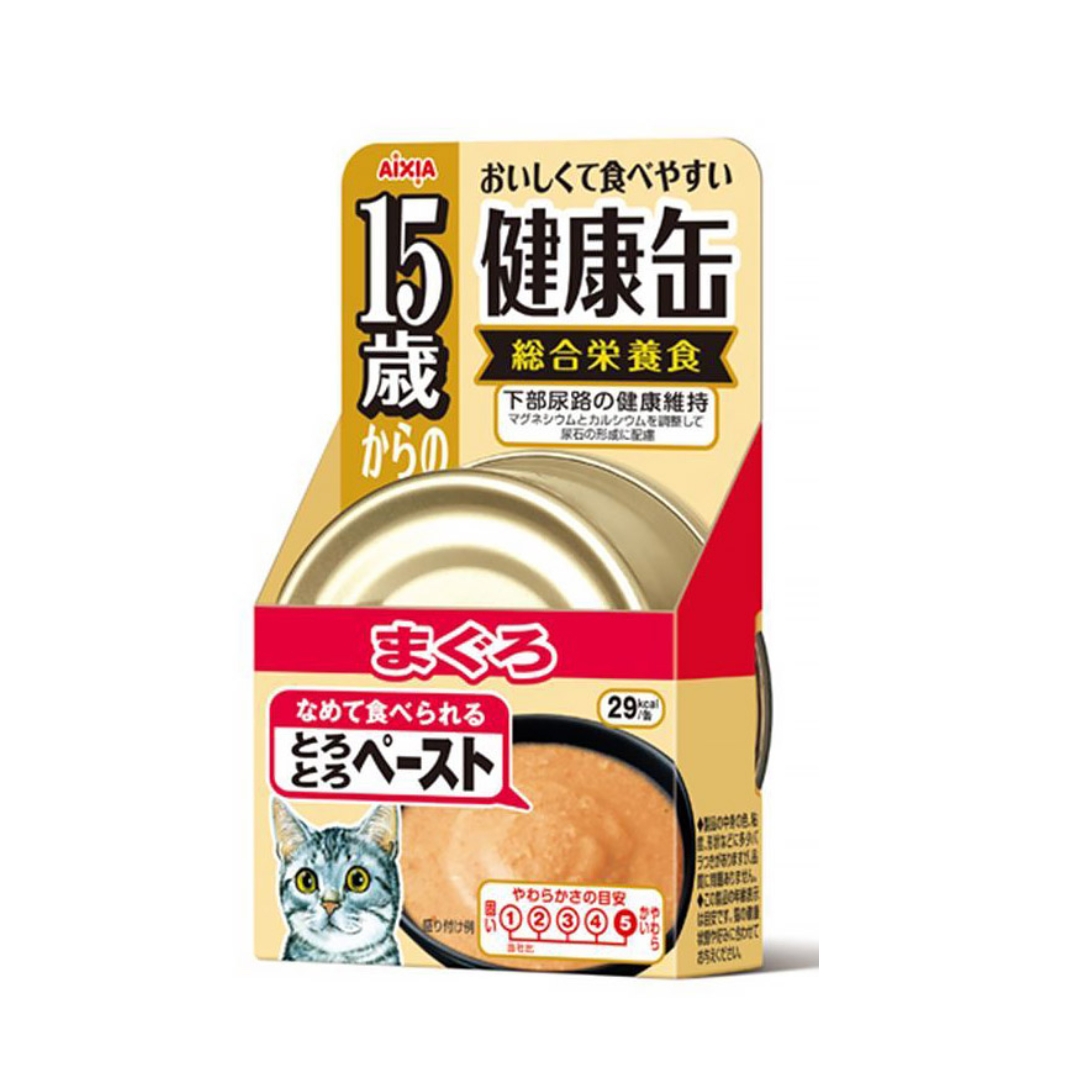 Aixia Kenko Can 40g Senior 15+ Tuna Thick Paste Wet Cat Food