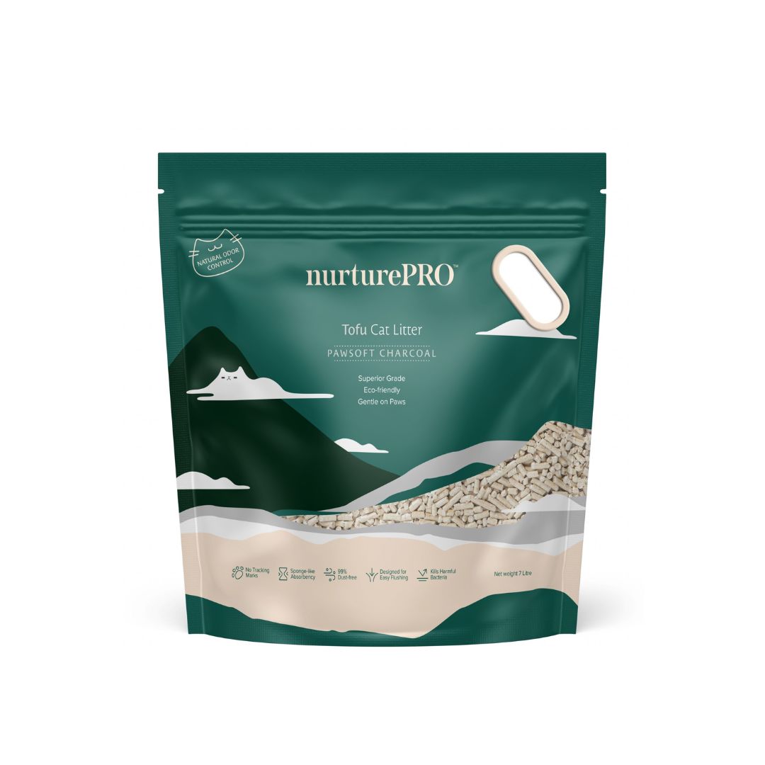 Nurture Pro Pawsoft 7l Tofu Cat Litter Charcoal